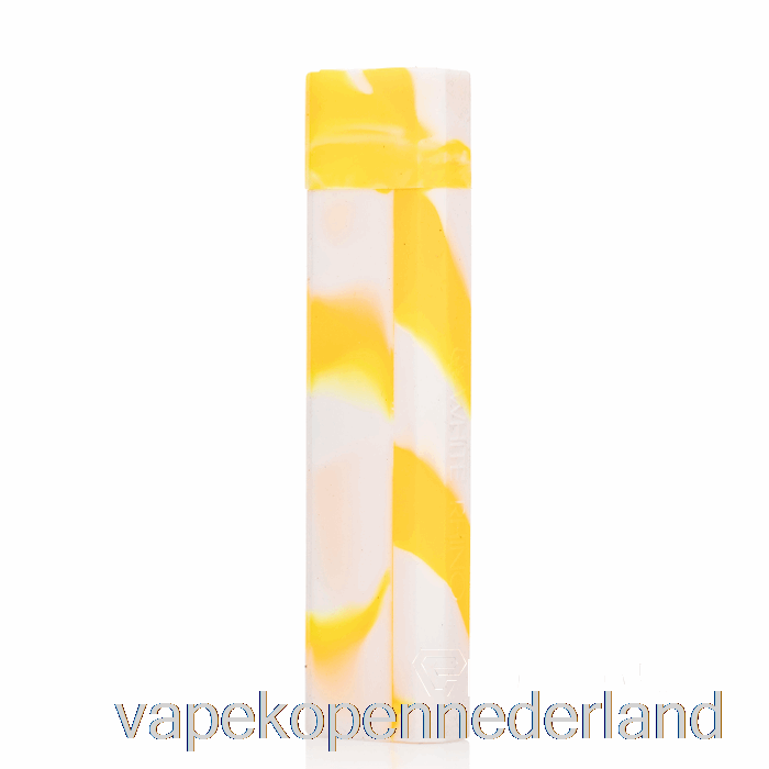 Vape Nederland Witte Neushoorn Siliconen Deppen [kwarts] Geel Wit (uv-gloed)